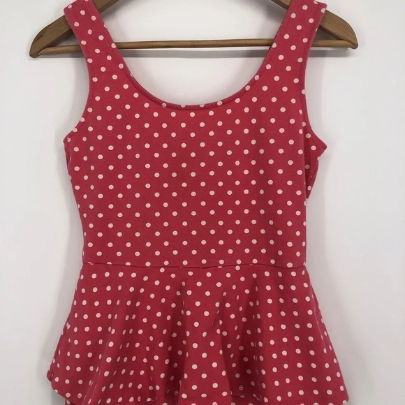 Pink stretchy tank mini dress with ruffle Medium - Picture 3 of 4